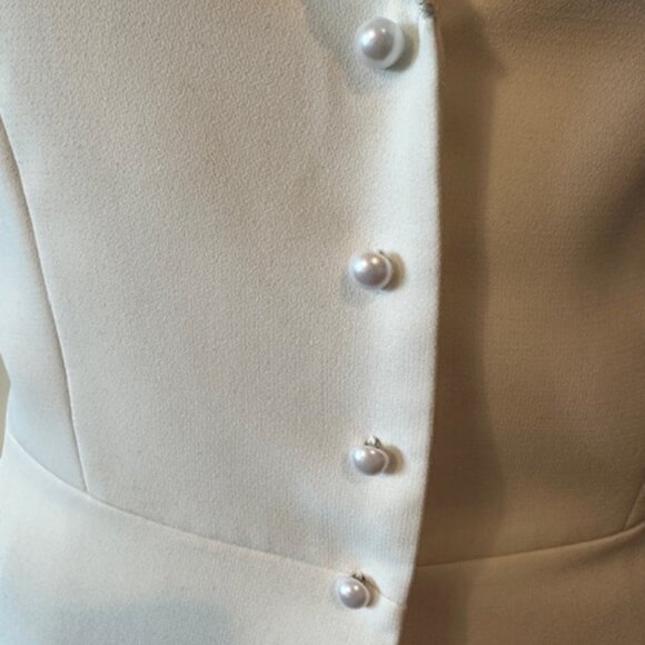 TAHARI CREAM 2PC SKIRT SUIT - Picture 3 of 8